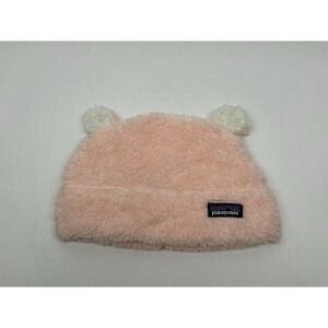 Patagonia Kids Hat 24 Mths Pink Beanie Outdoor Winter Baby Furry Friends Fleece